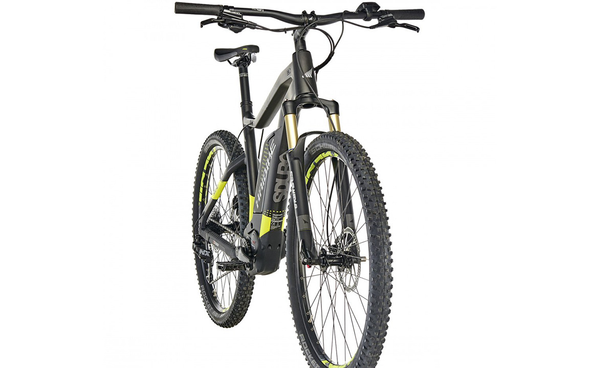 Фотографія Електровелосипед Haibike SDURO HardNine Carbon 8.0 500Wh 29" (2018) 2020 Чорно-зелений 4