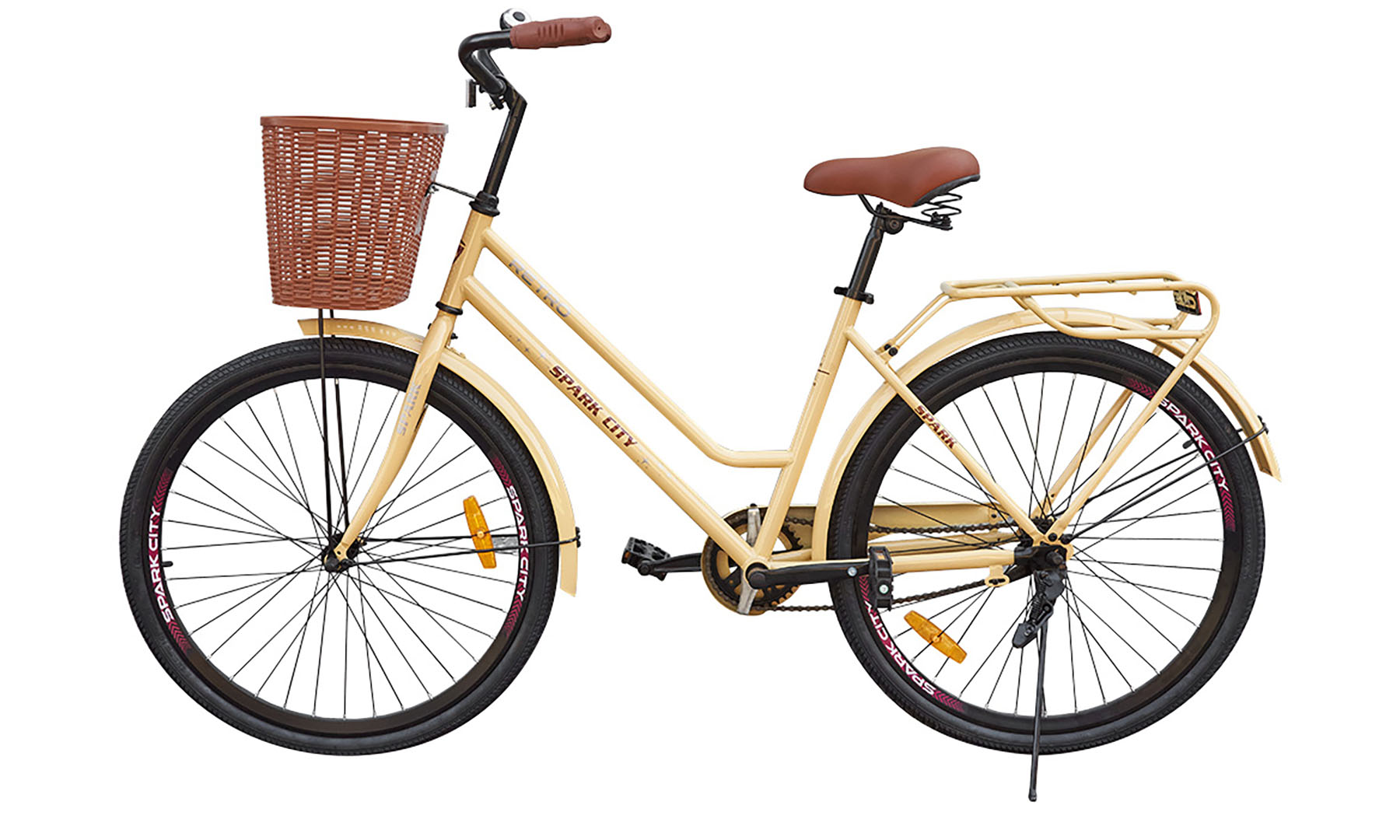 Велосипед SPARK CITY RETRO 28", размер рамы L (18"), желтый 5