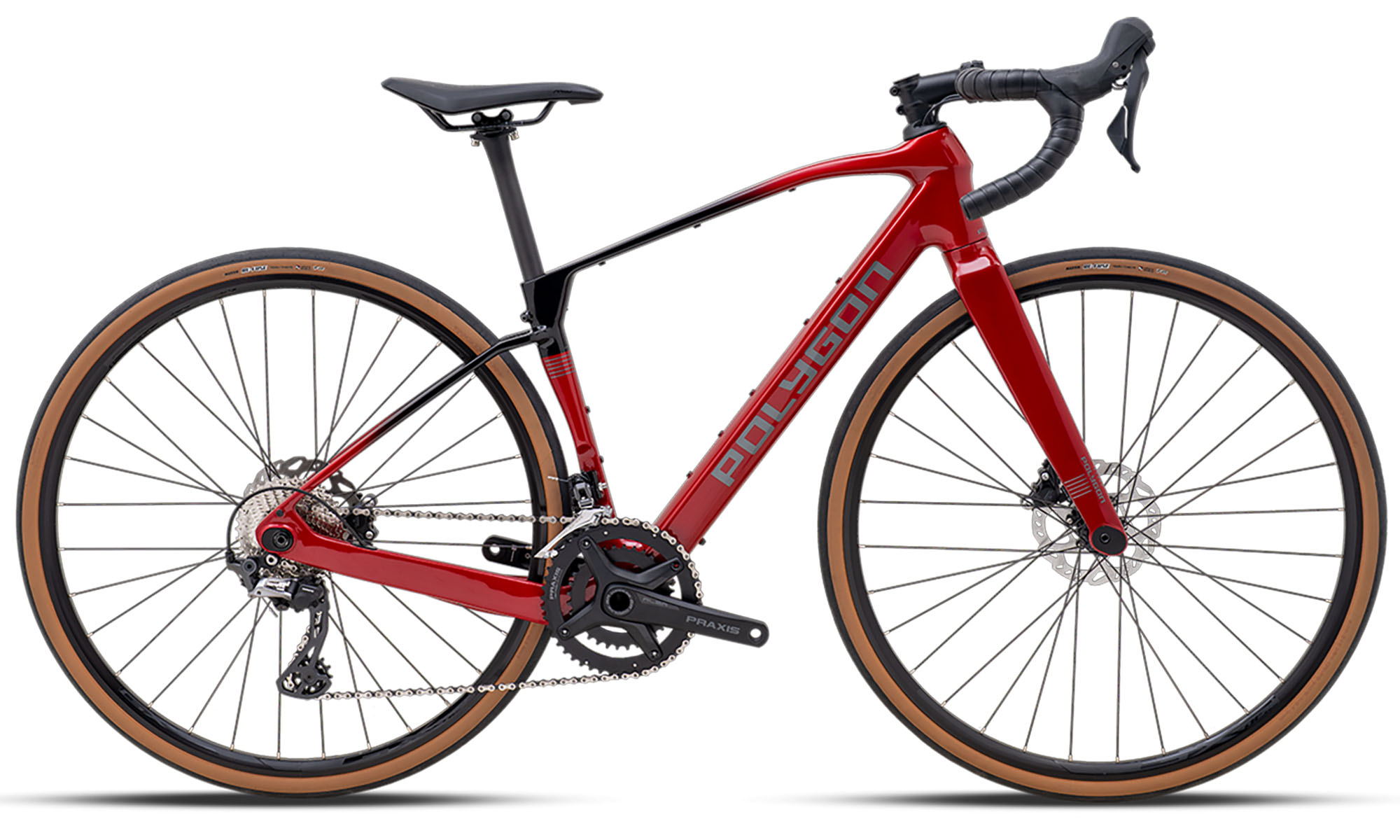 Велосипед POLYGON TAMBORA A5 28" (700C), розмір M, рама 17, рік 2026, червоно-чорний 