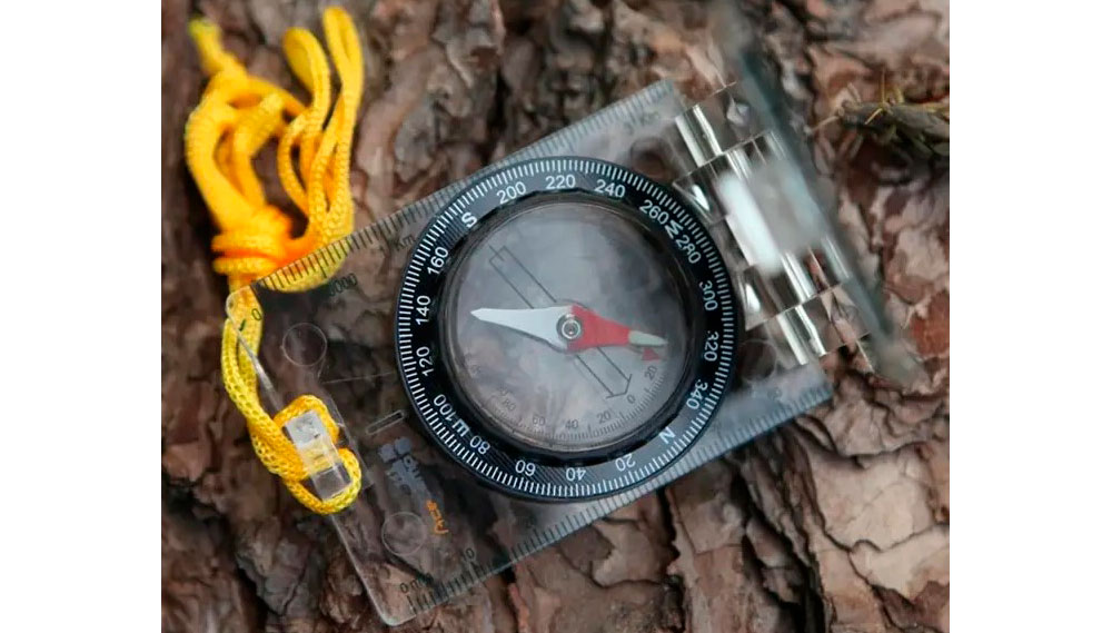 Компас AceCamp Foldable Map Compass With Mirror 2 Компас AceCamp Foldable Map Compass With Mirror 2