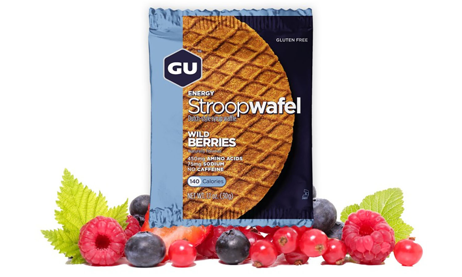 Фотография Энергетическая вафля GU Energy Stroopwafel Wild Berry, 32 г