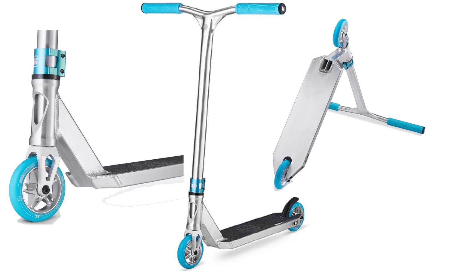 Самокат трюковий Hipe H3 серебристо-синій Самокат трюковий Hipe H3 серебристо-синій