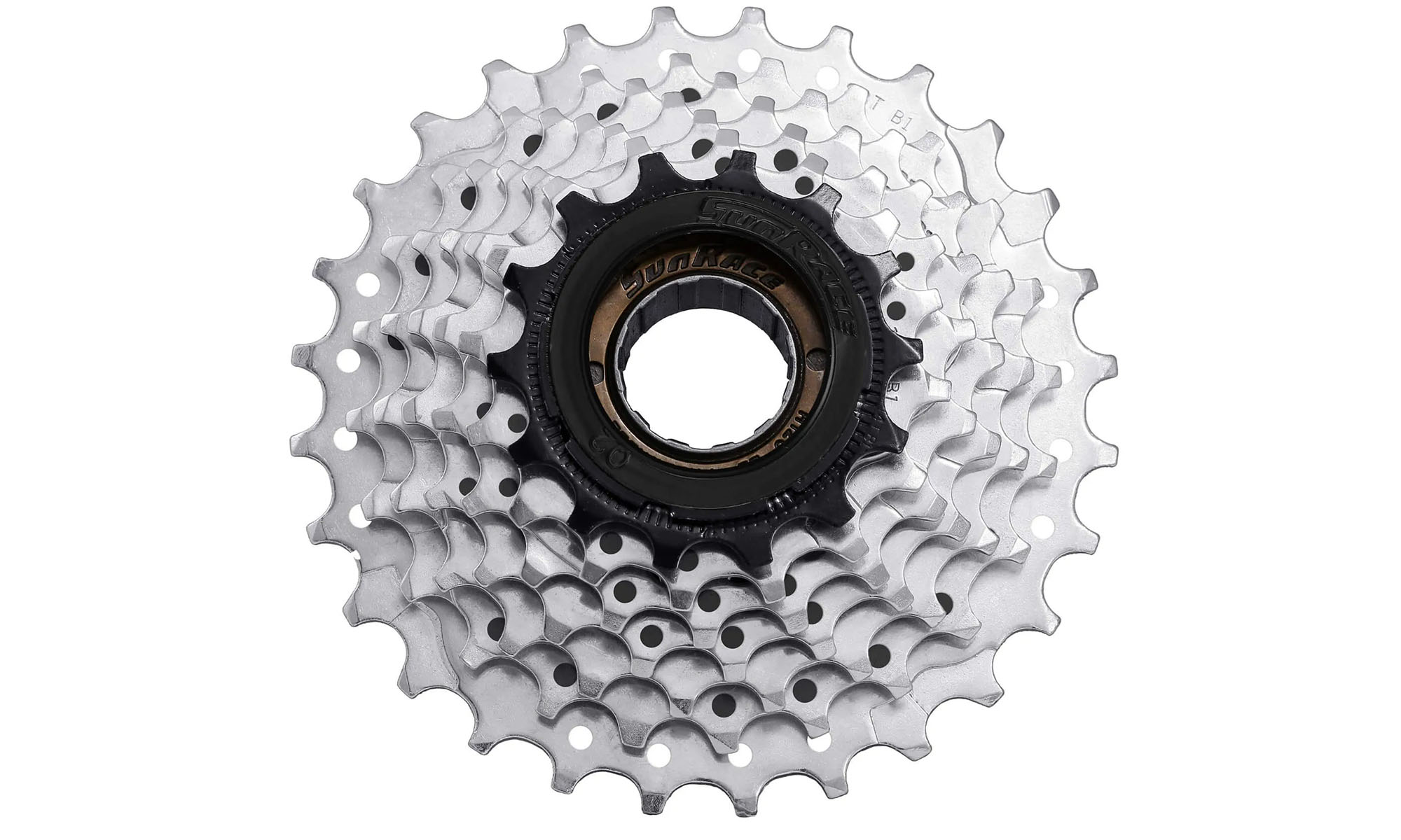 Трещотка SunRace MFM2A 6DS 1, 6 скоростей, 14-28T, Zinc/Black 