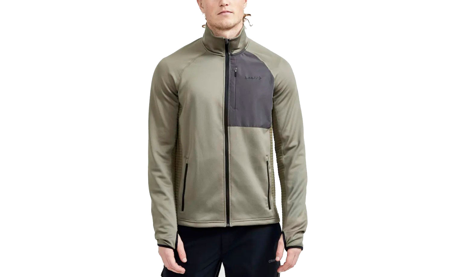 Кофта Craft ADV Tech Fleece Thermal midlayer мужская, размер L, сезон AW 21, зеленый 4