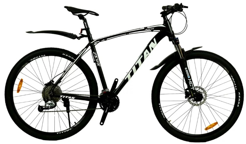 Фотографія Велосипед Titan Zevs 29" розмір XL рама 21 2022 Чорно-білий