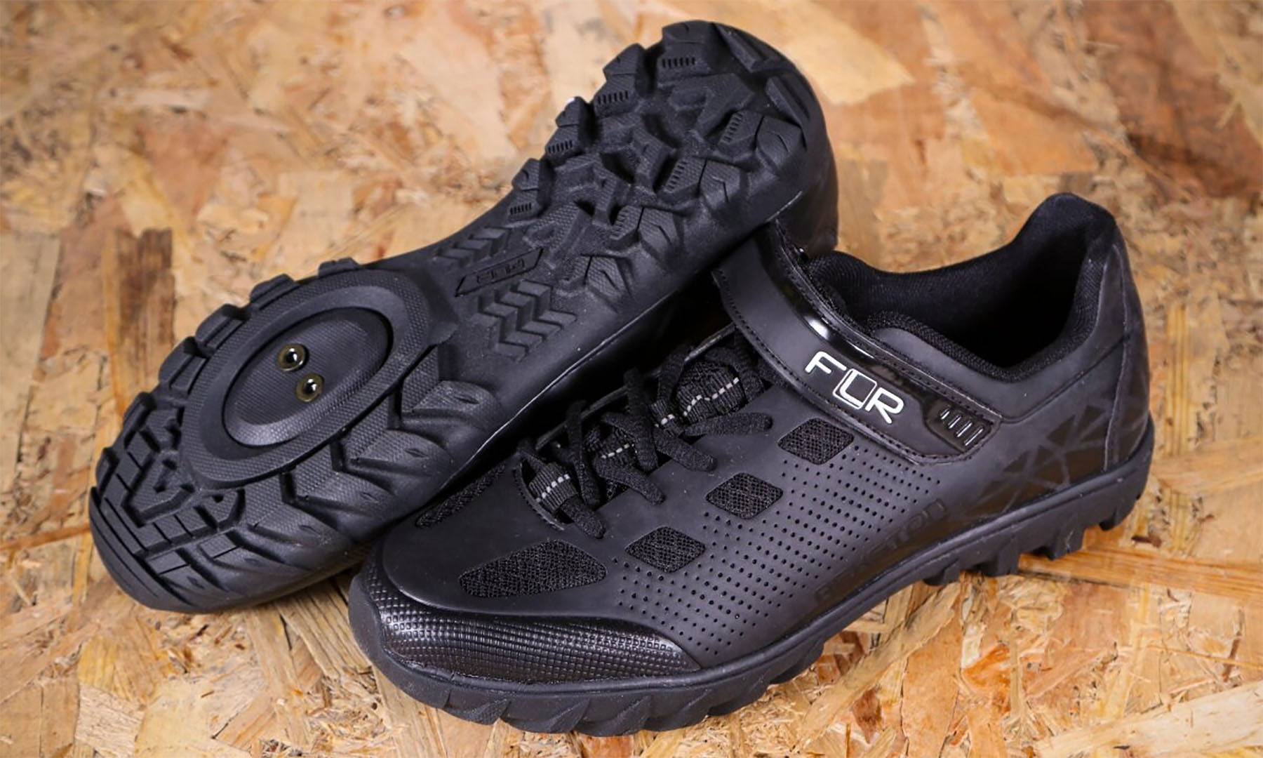 Велосипедные туфли МТБ FLR Rexston Pro черный/серый, размер 46 3