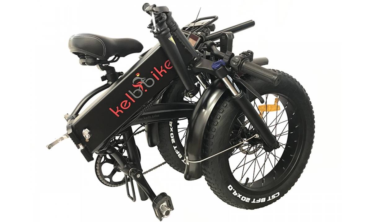 Фотографія Электровелосипед фэтбайк Kelb Bike Fat500 WS 20" рамзмер М 500W, 48V10AH Черный 2