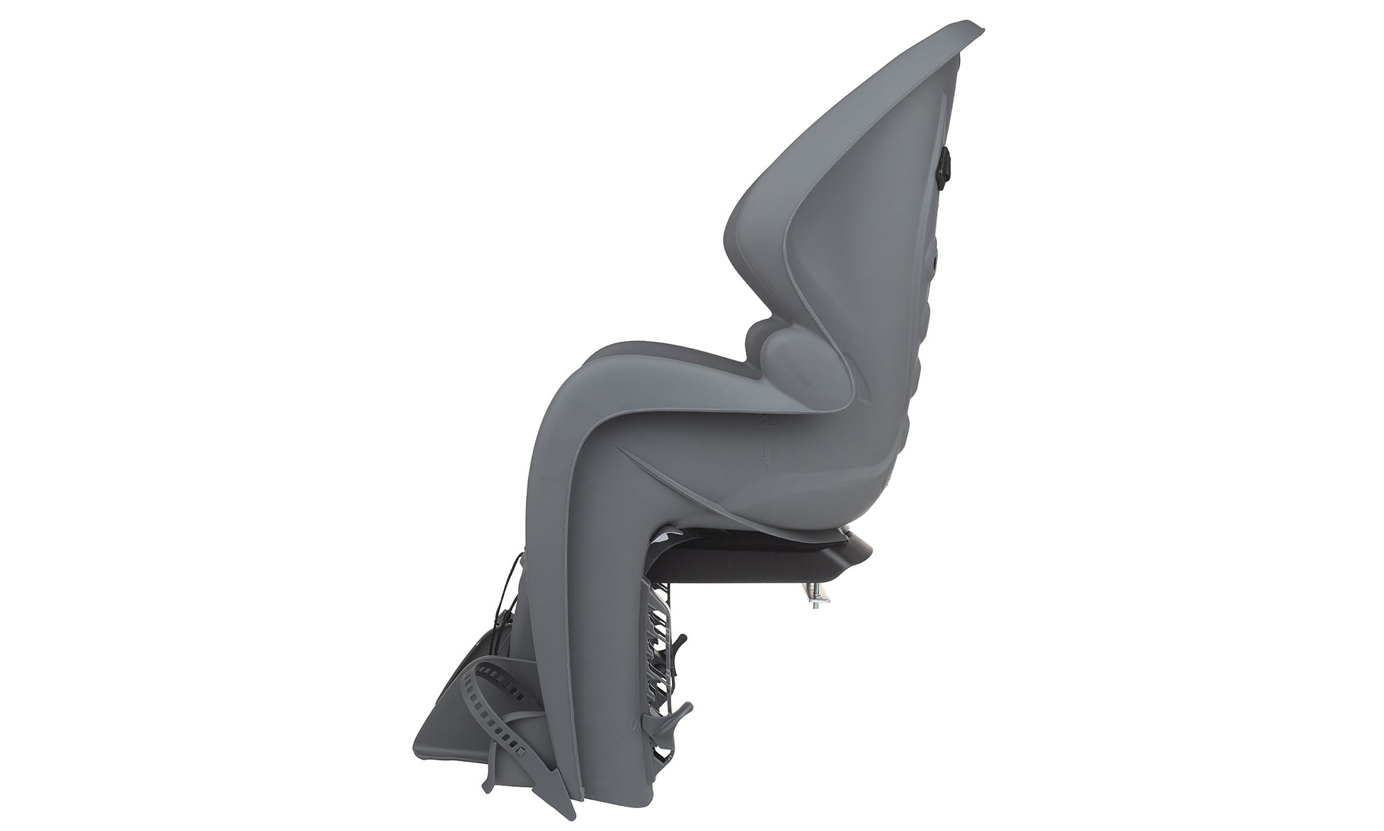 Детское велокресло заднее Polisport Dieffe Bikey GP LM, на багажник, 22 кг, темно серый/красный 2