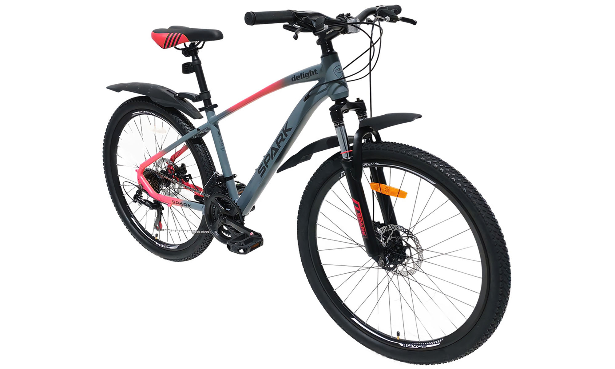 Велосипед SPARK DELIGHT 26", размер S, рама 15", 2025, серый с розовым 4