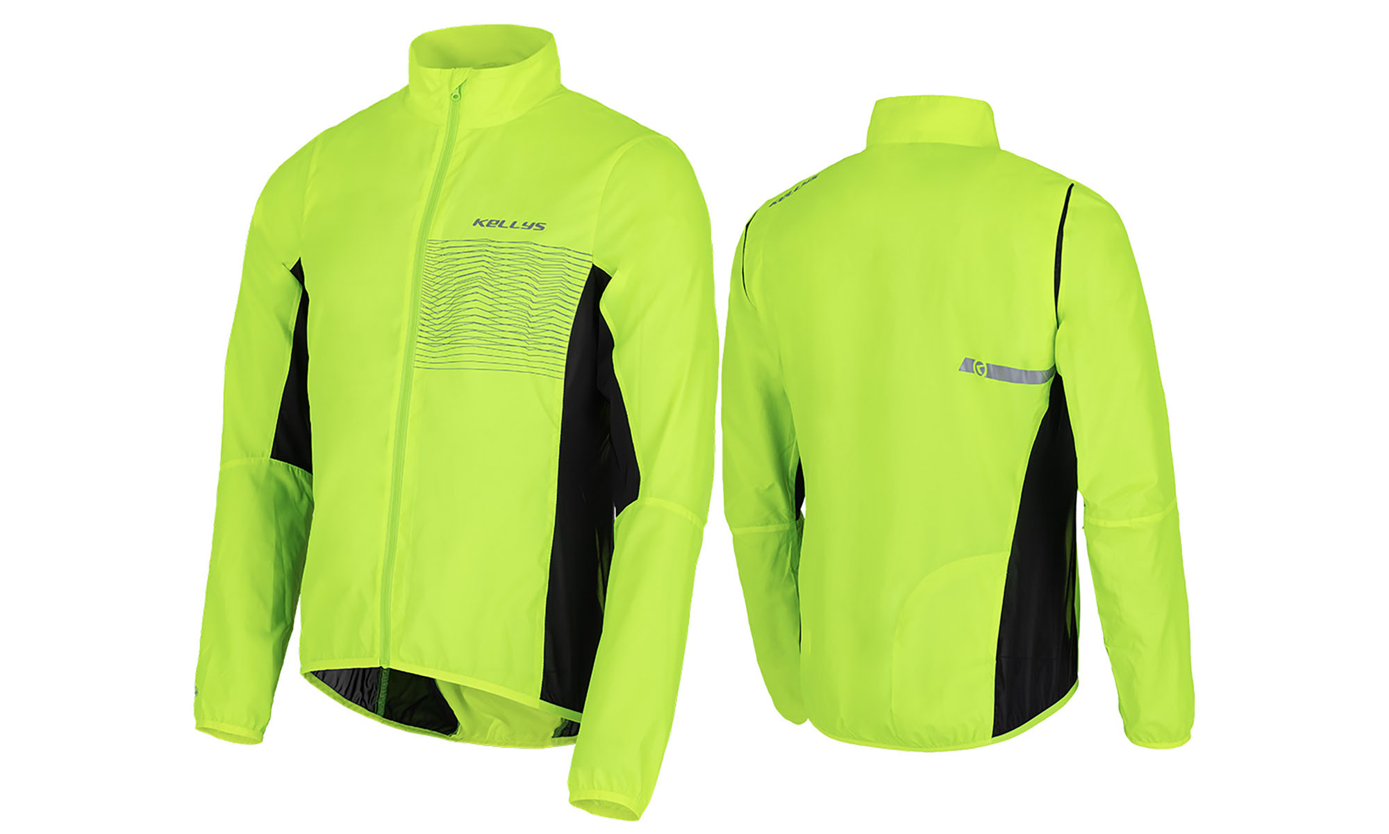 Велокуртка против ветра KLS Levante зеленый, размер L 