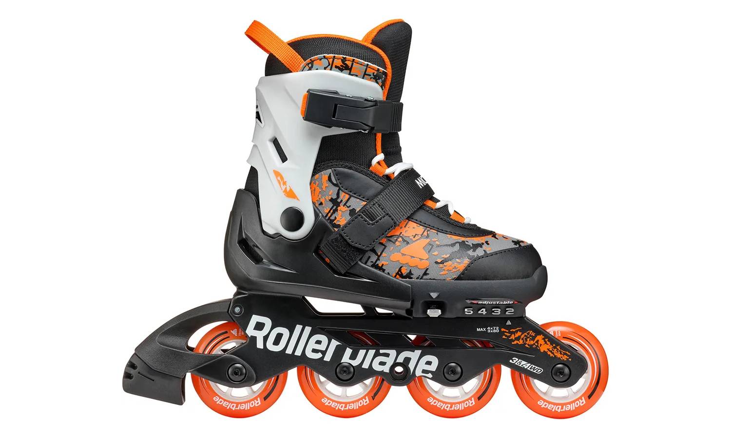 Ролики Rollerblade Microblade SL black-orange 36.5-40 7