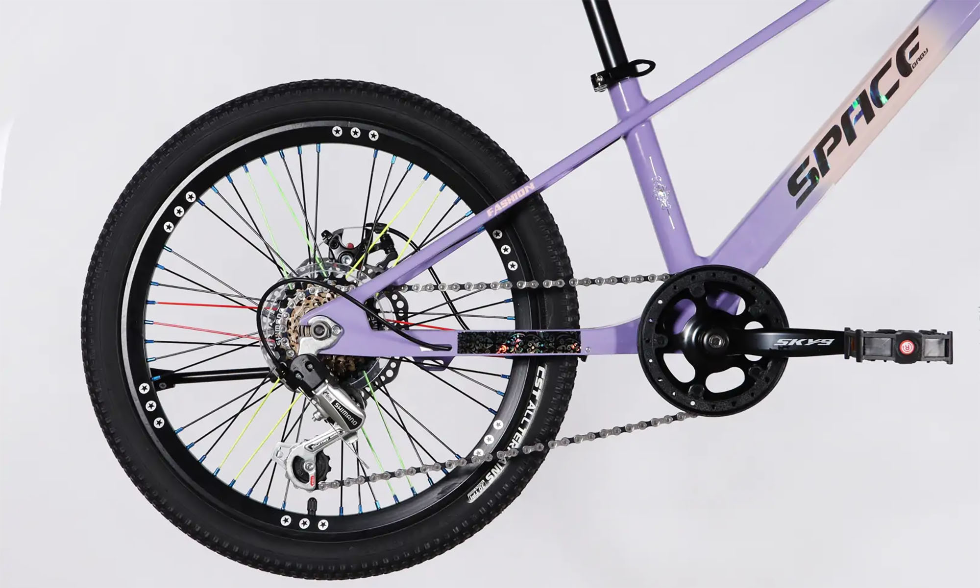 Велосипед SPACE KID ALIOTH DD FR 20", розмір XXS, рама-11", рік 2025, фіолетовий 3 Велосипед SPACE KID ALIOTH DD FR 20", розмір XXS, рама-11", рік 2025, фіолетовий 3