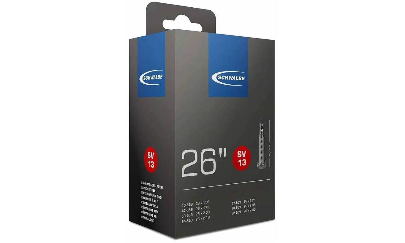 Камера Schwalbe SV 13 Standart, размер 26" (40/62-559), клапан FV 40мм   2