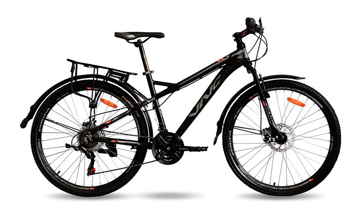 Фотография Велосипед VNC Expance A2 26" 2021, размер М, Черно-оранжевый 2