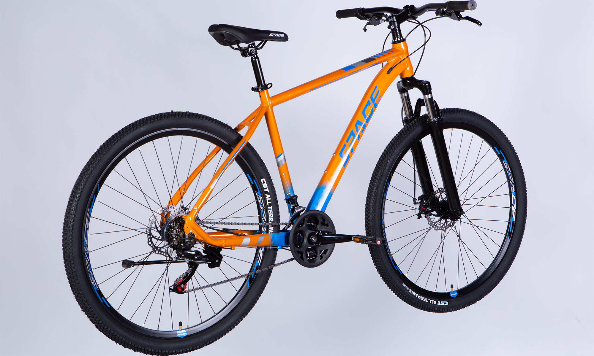 Велосипед SPACE MERCURY DD FR, 29", размер L, рама 20", 2025, оранжево-синий 7 Велосипед SPACE MERCURY DD FR, 29", размер L, рама 20", 2025, оранжево-синий 7