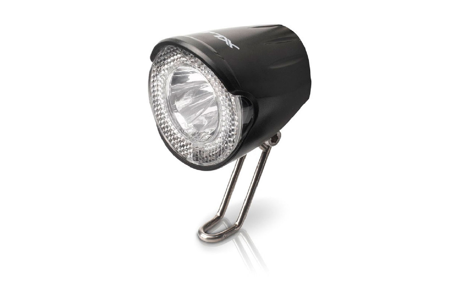 Фотография Фара передняя XLC LED, dynamo, 20 lux  Черно-серый 