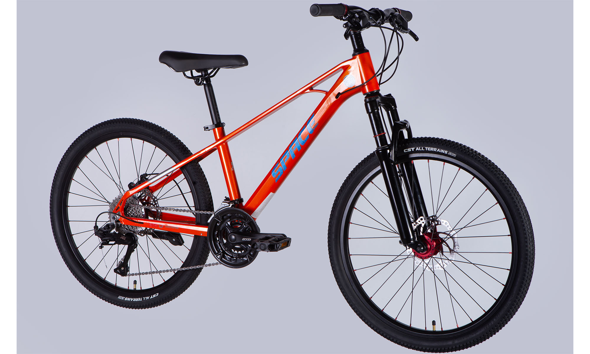 Велосипед SPACE KID SKYLINE DD FR 24", размер XS, рама 13", год 2025, оранжевый 3