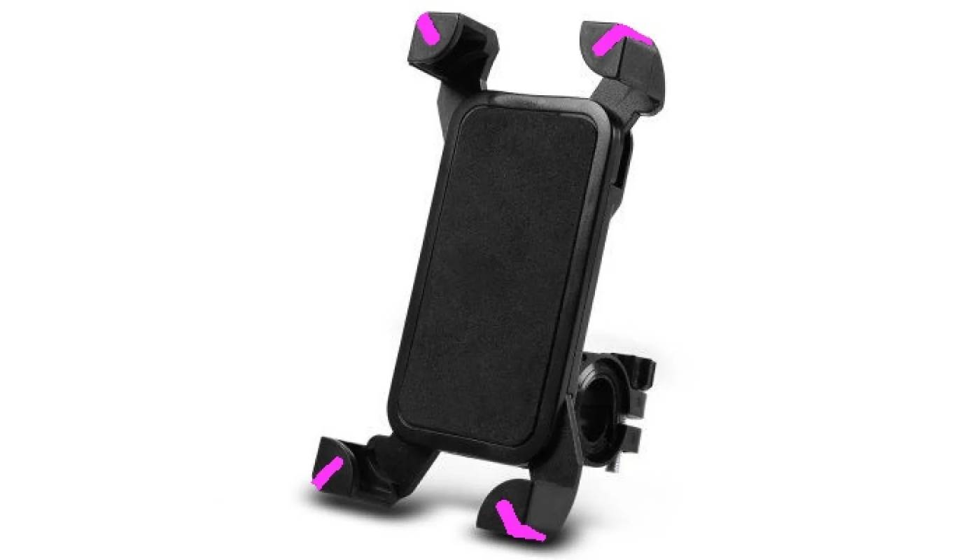 Фотография Велосипедній держатель для смартфона BauTech CH-01 3,5-7" черно-розовый