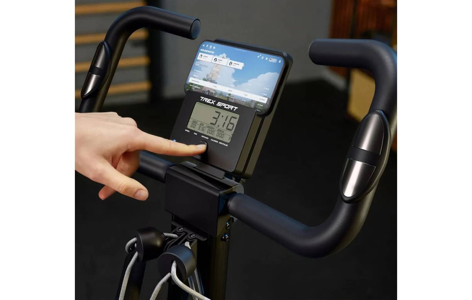 Велотренажер складной Trex Sport TX-390XB TRIBER магнитный черный 2 Велотренажер складной Trex Sport TX-390XB TRIBER магнитный черный 2