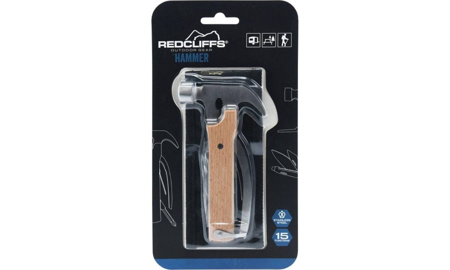 Набор для выживания 15в1 Redcliffs молоток 3