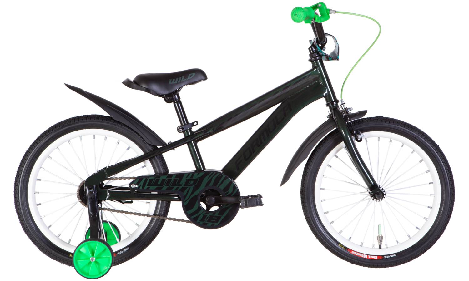 Фотографія Велосипед Formula WILD 18" рама 9" 2024 Черно-зеленый