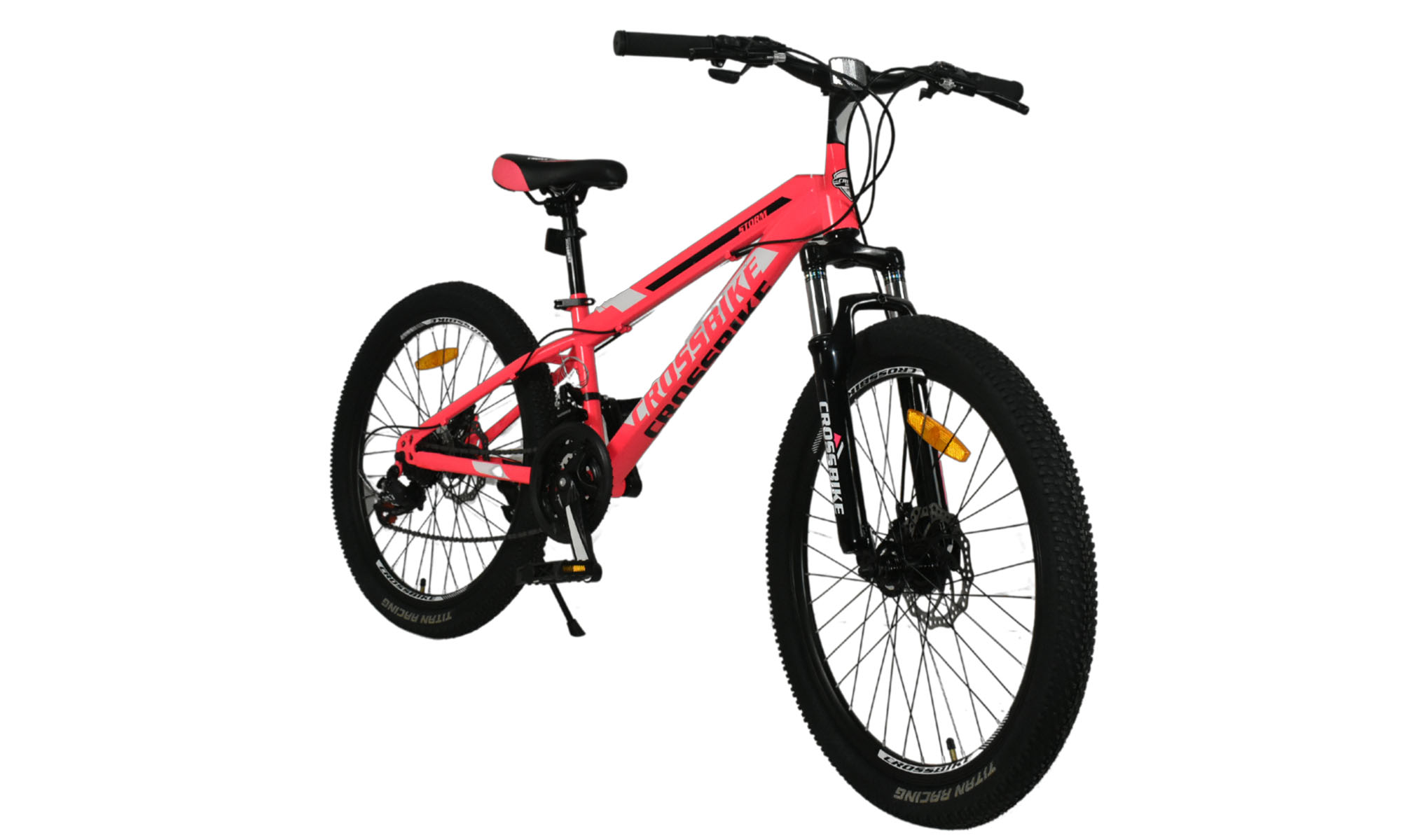 Велосипед CrossBike STORM 24", размер XS, рама 13", 2023, Розовый 2