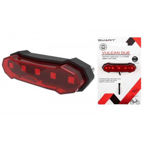 Фара задняя Smart Vulka Due 6-15V E-Bike  3