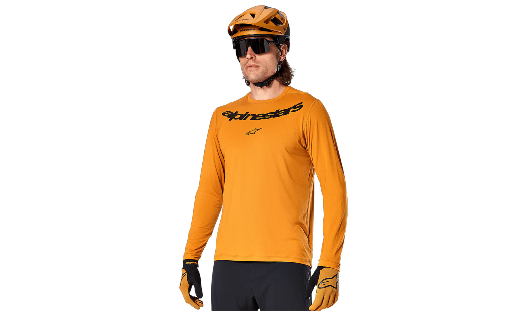 Фотография Джерси Alpinestars A-DURA ROCKER LS JERSEY DARK GOLD, L, желтый