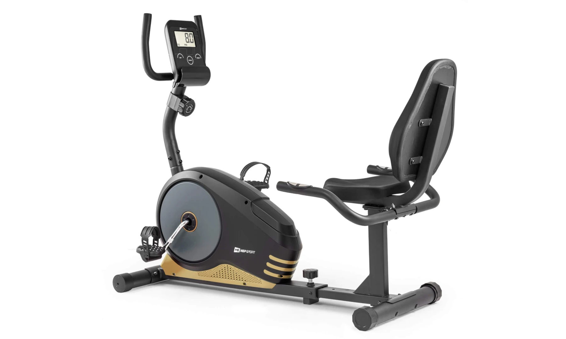 Горизонтальный велотренажер Hop-Sport HS-040L Root Золотой 3