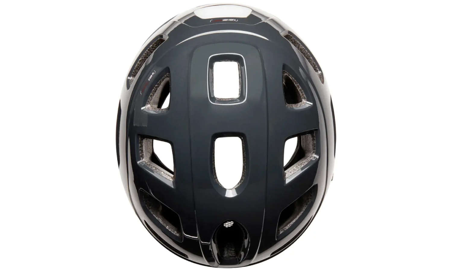 Велошлем Cairn Quartz LED USB shiny shadow размер 52-58 см 2