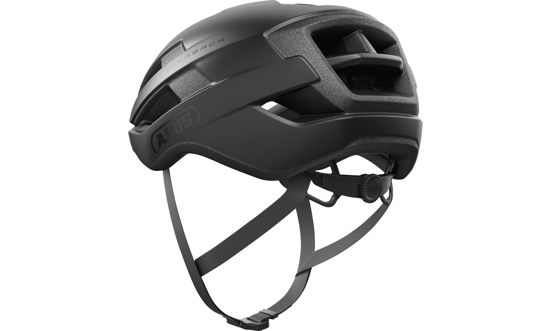 Велошлем спортивный ABUS WINGBACK velvet black, размер L (57-61 см), черный 2