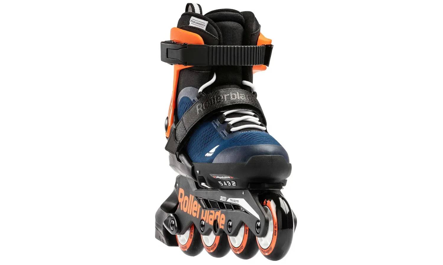 Фотография Ролики Rollerblade Microblade 2024 midnight blue-warm orange 28-32 4
