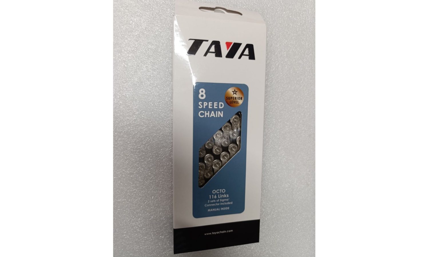 Цепь Taya OCTO 8-шв 1/2"X3/32", 116L, серебристый/черный 2