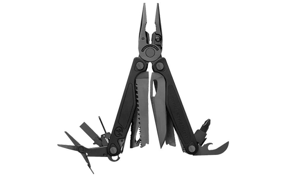 Фотографія Мультинструмент LEATHERMAN CHARGE PLUS BLACK, синтетичний чохол, картонна коробка