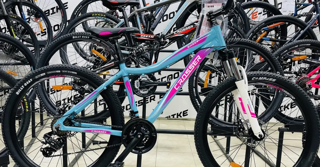 Велосипед Crosser Sweet 26" размер S рама 16 2021 Бирюзовый 3