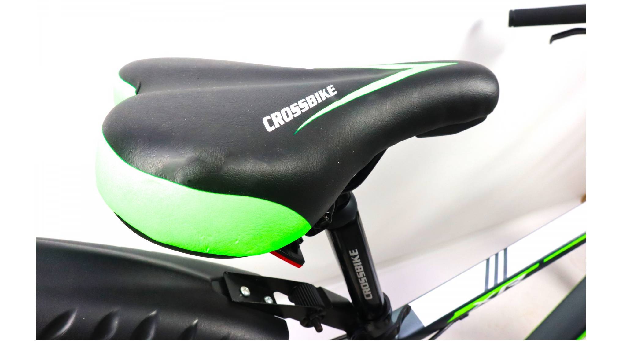 Велосипед CrossBike Racer 27.5", размер M рама 17" (2023), Серо-зеленый 3
