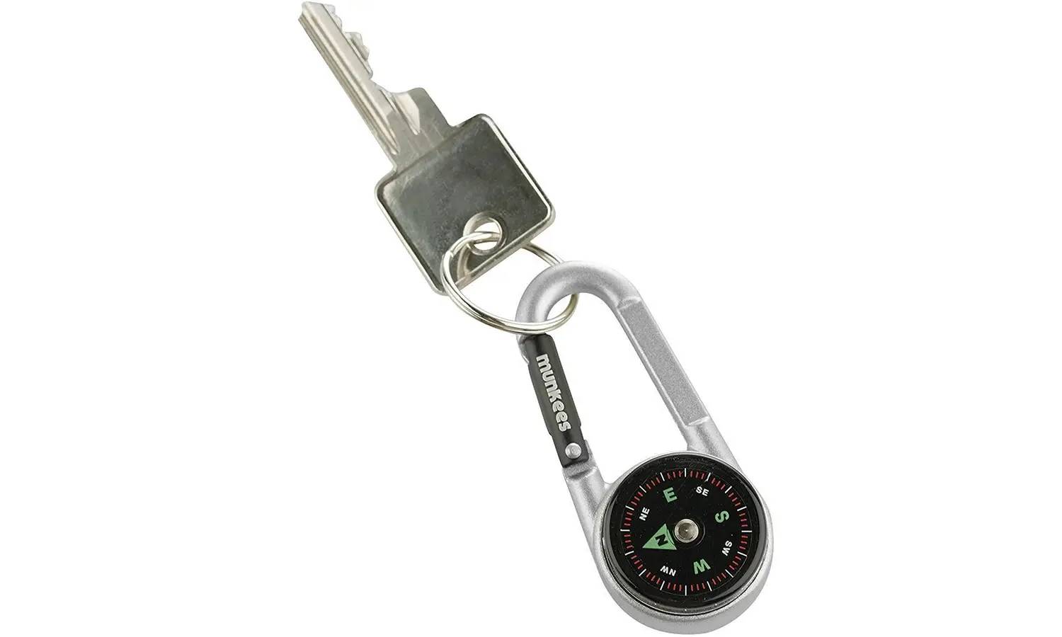 Брелок-компас Munkees 3135 Thermometer silver 2