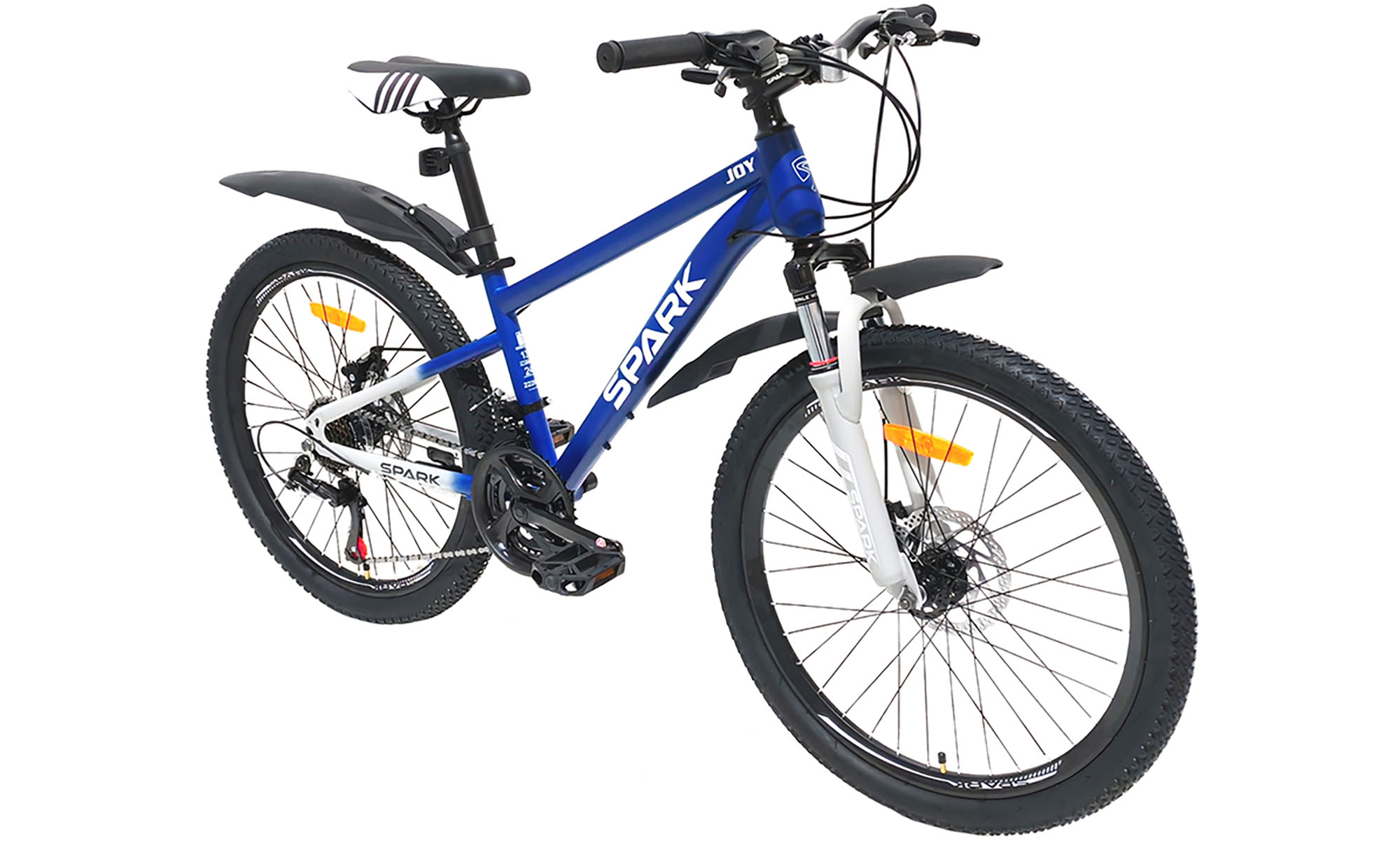 Велосипед SPARK JOY 24", размер XS, рама 13", 2025, синий с серым 4