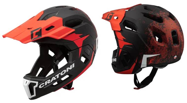 Велошлем Cratoni C-Maniac 2.0 MX розмір M/L (54-58 см) чорний/червоний матовий 2