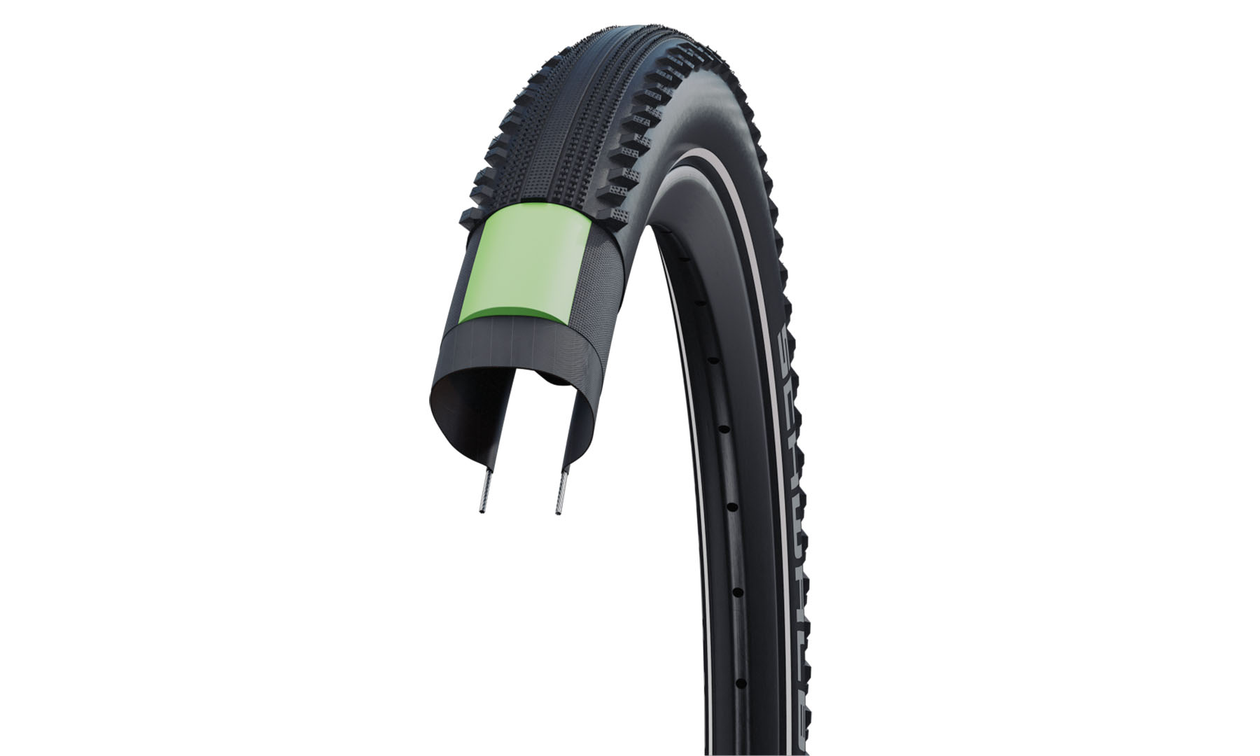 Фотография Покрышка Schwalbe Hurricane 29x2.00 (50-622) Addix Performance DD, GreenGuard B/B-SK+RT