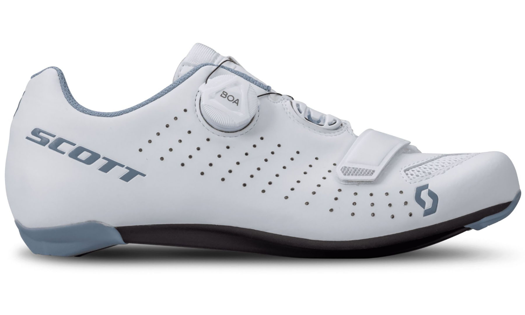 Велотуфли SCOTT W (женские) ROAD COMP BOA матовые бело-голубые, размер 41 5