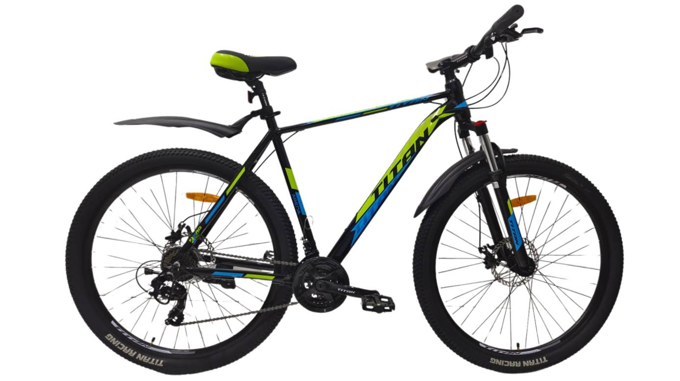 Фотография Велосипед Titan Arena 29" размер XL рама 22" (2024), Черный-Зеленый