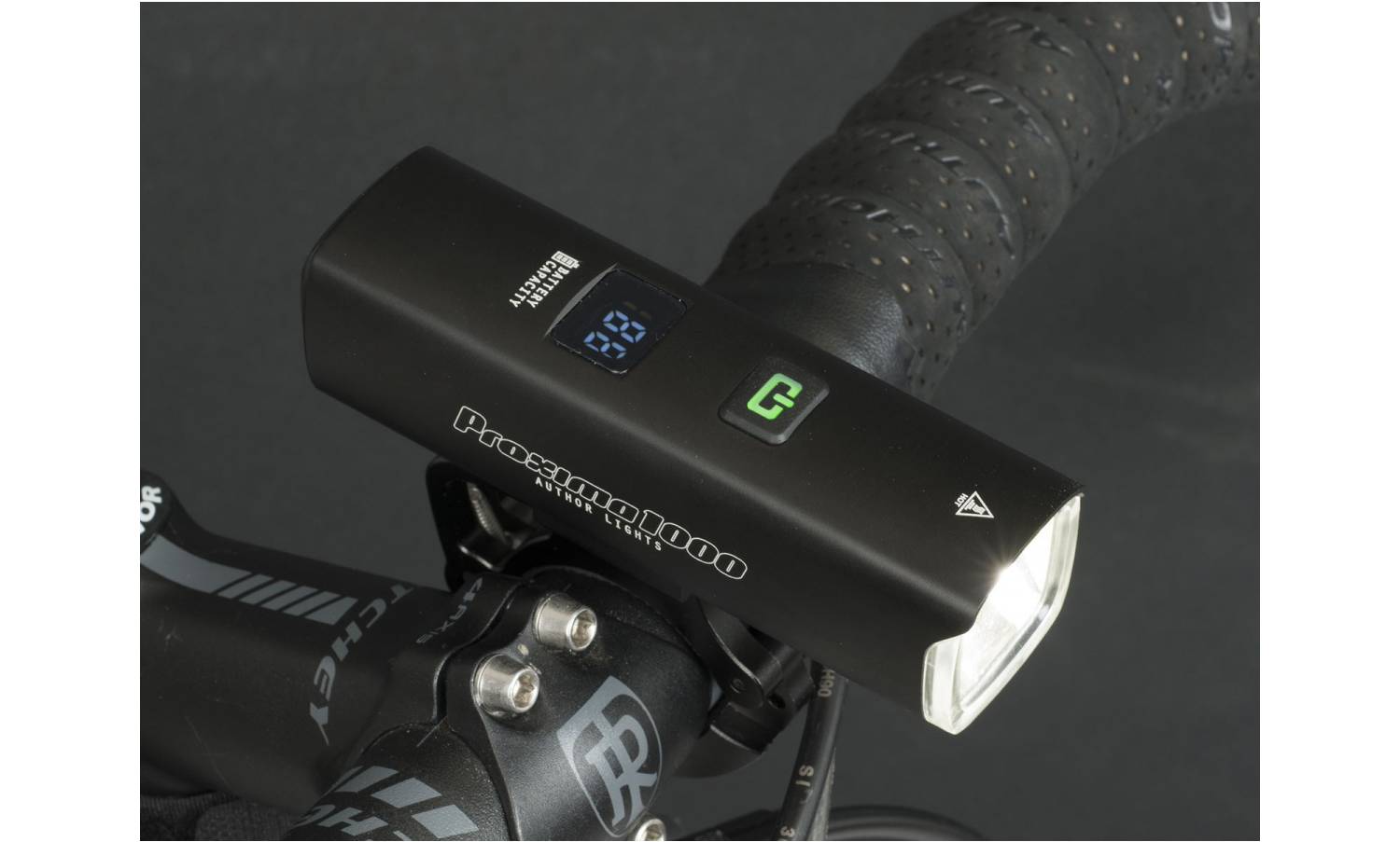 Фонарь передний Author PROXIMA 1000 lm/HB 22-38 mm USB Alloy, черный 5