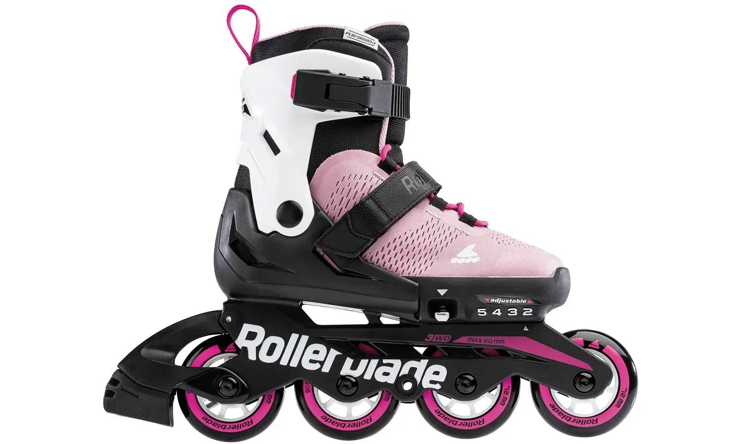 Фотография Ролики Rollerblade Microblade 2024 pink-white 36.5-40 3
