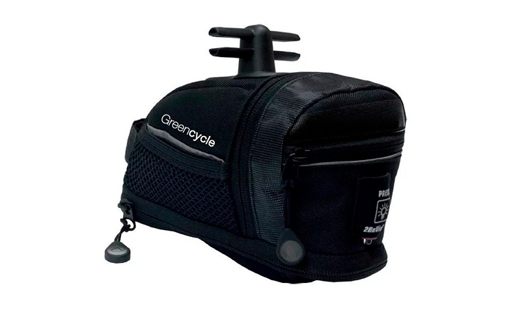 Фотография Сумка подседельная Green Cycle Saddle bag размер M, черная
