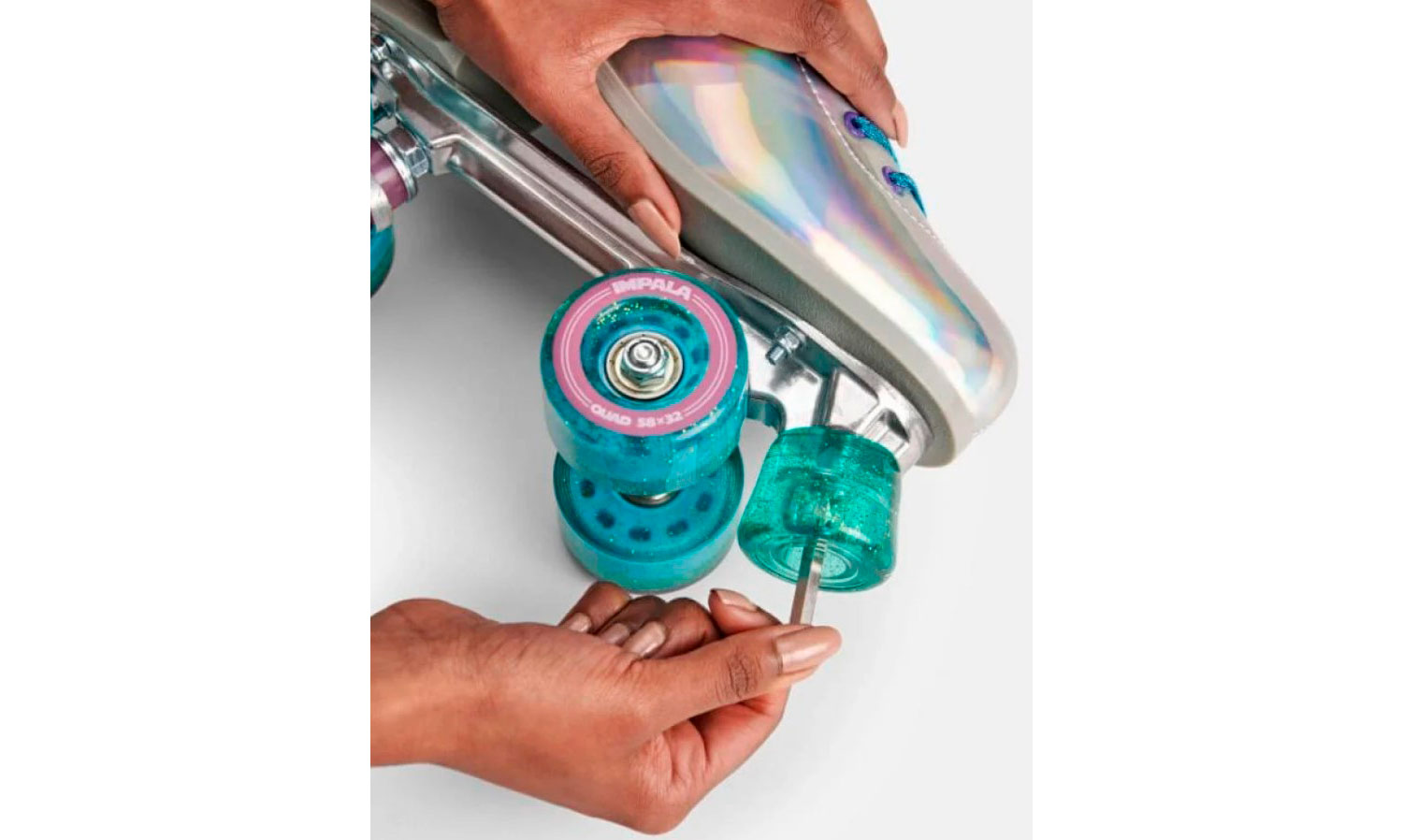 Фотография Тормоз для роликов Impala 2 Pack Stoppers - Holographic Glitter 2