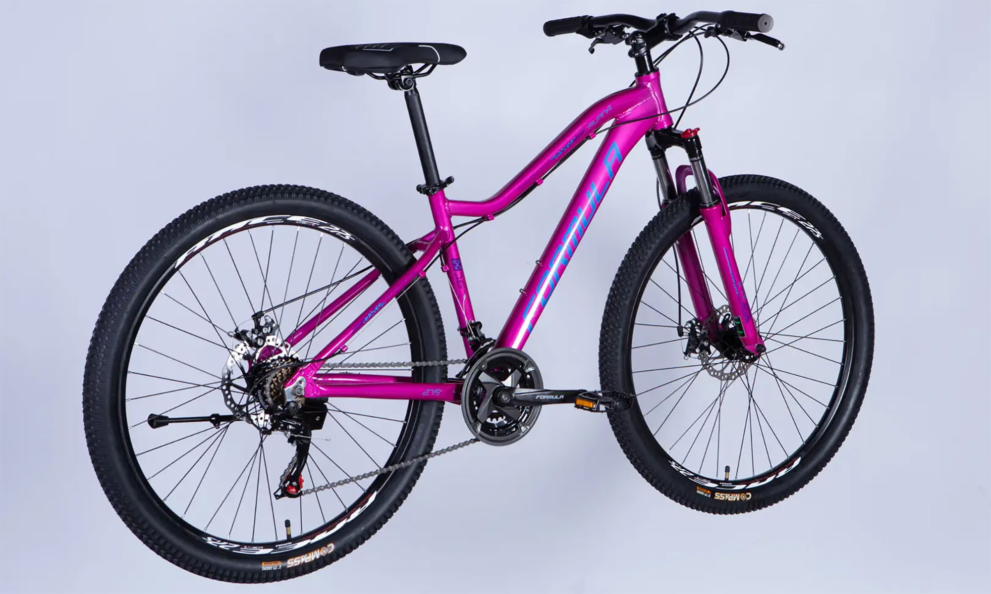 Велосипед Formula ALPINA DD FR, 27.5", размер S, рама 16", год 2026, розово-синий 3