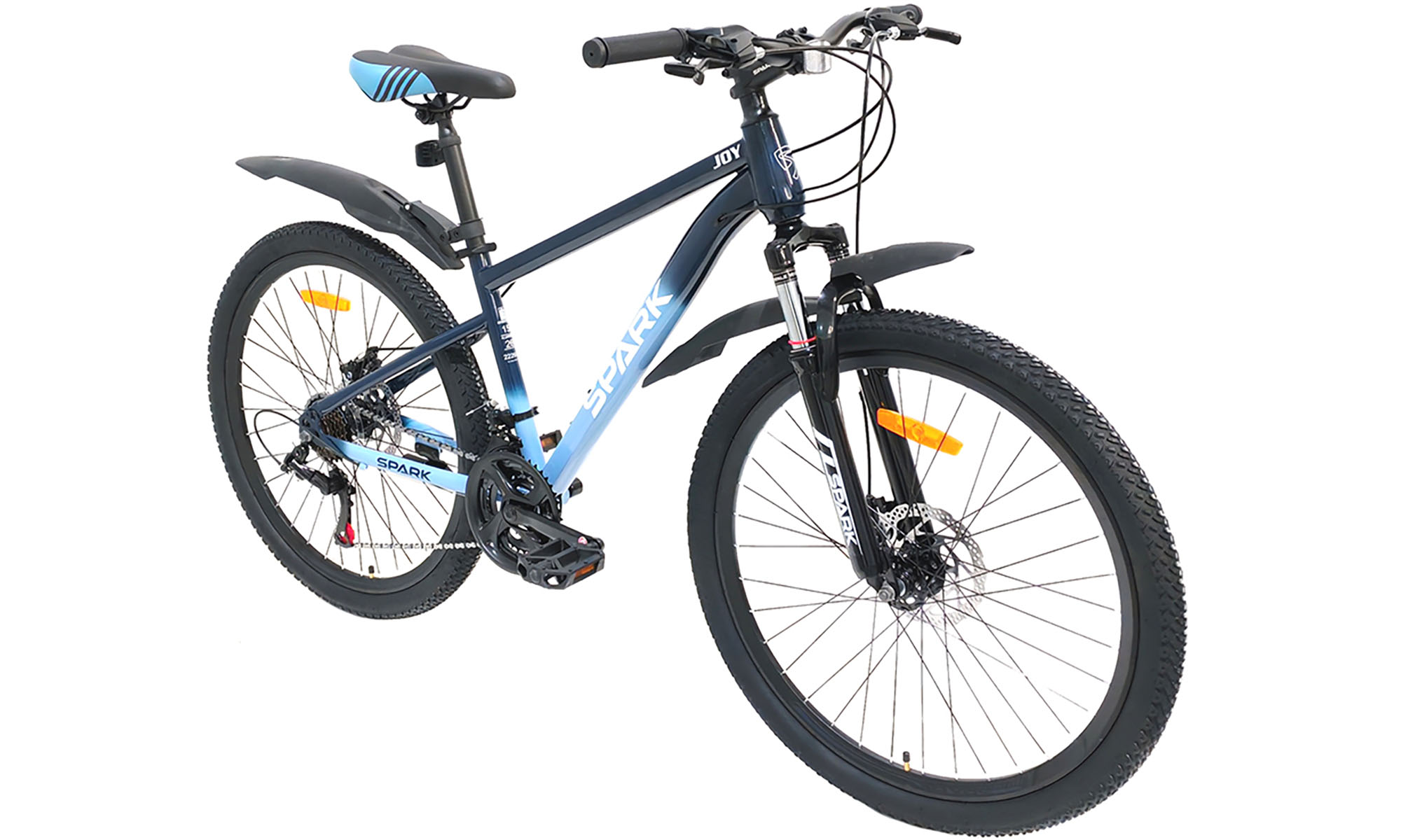 Велосипед SPARK JOY 26", розмір S, рама 15", 2025, темно-синій з блакитним 4