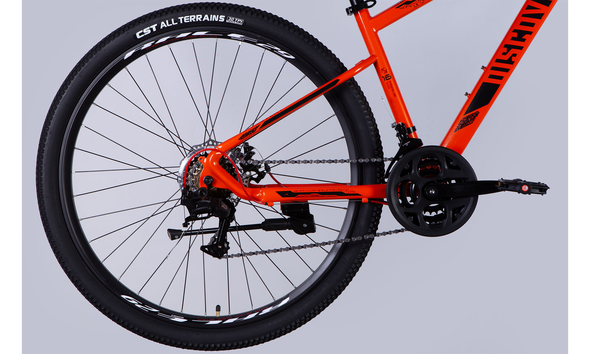 Велосипед Discovery TREK DD FR 29", размер S, рама 16", год 2025, оранжевый 2