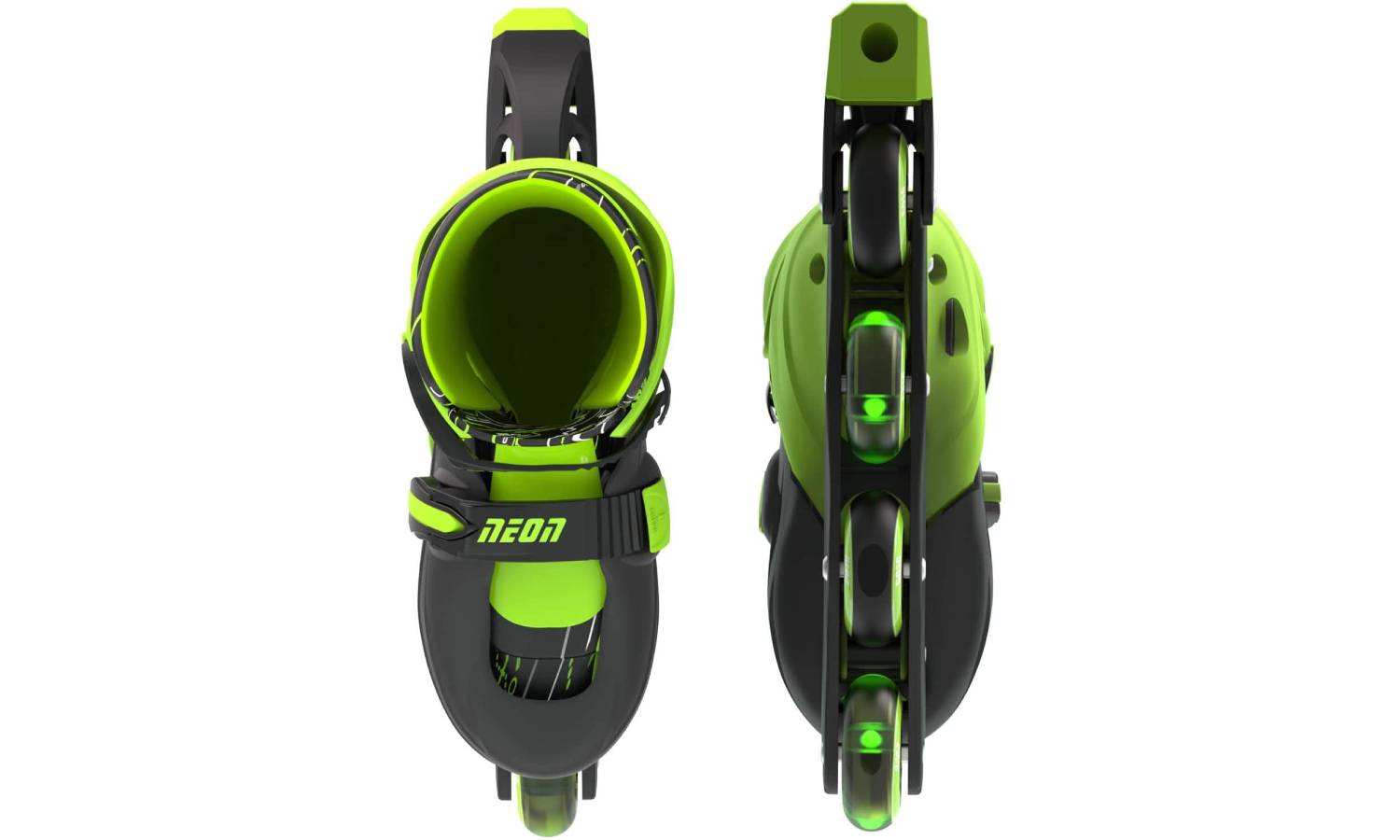 Роликовые коньки Neon Inline, размер 34-37, зеленый 4